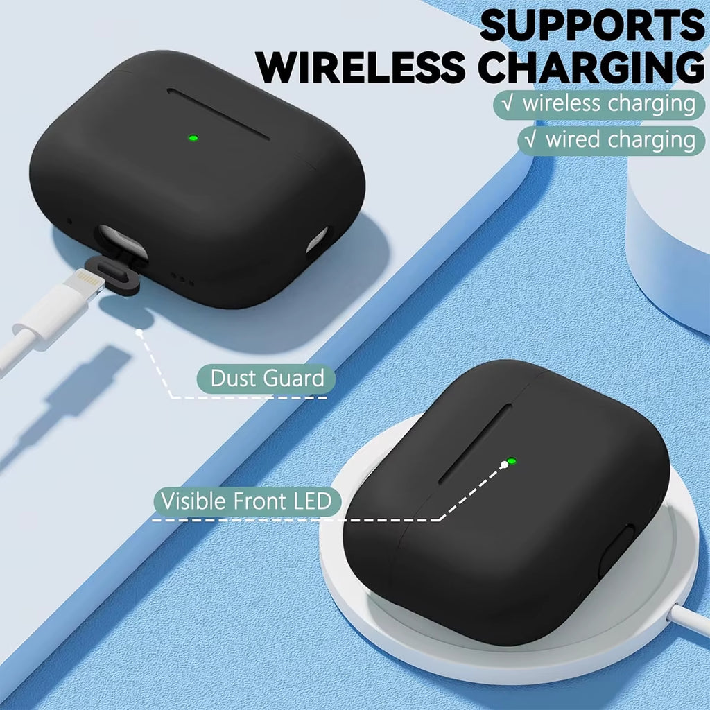 Airpods Pro Case Cover with Cleaner Kit,Soft Silicone Protective Case for Apple Airpod Pro 2Nd/1St Generation Case for Women Men